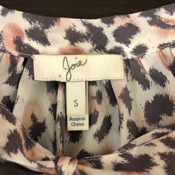 Joie madera animal print silk blouse - Picture 4 of 7